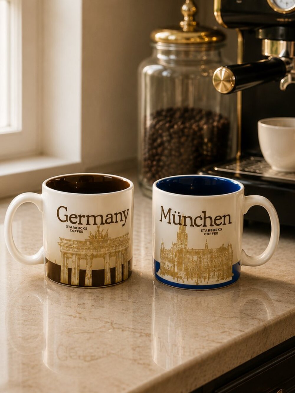 Vintage Starbucks Collector Series Munchen and Germany Mug Set